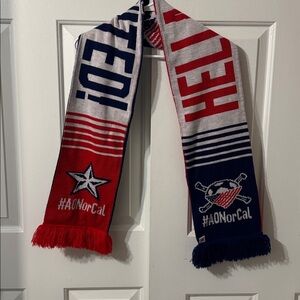 Ruffneck scarves Atlanta United FC soccer scarf  "HELLA UNITED!".